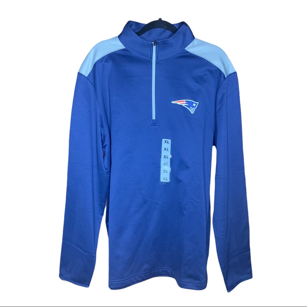 NFL NEW ENGLAND PATRIOTS 1/4 Zip Pullover XL NWT
